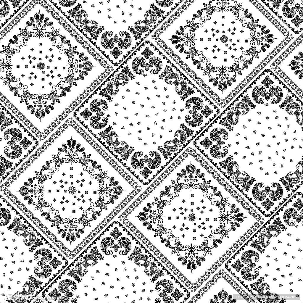 大牌  腰果 唯美 数码 印花