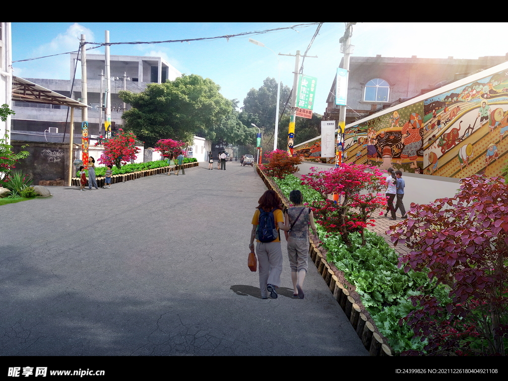 美丽乡村改造乡村振兴改造效果图