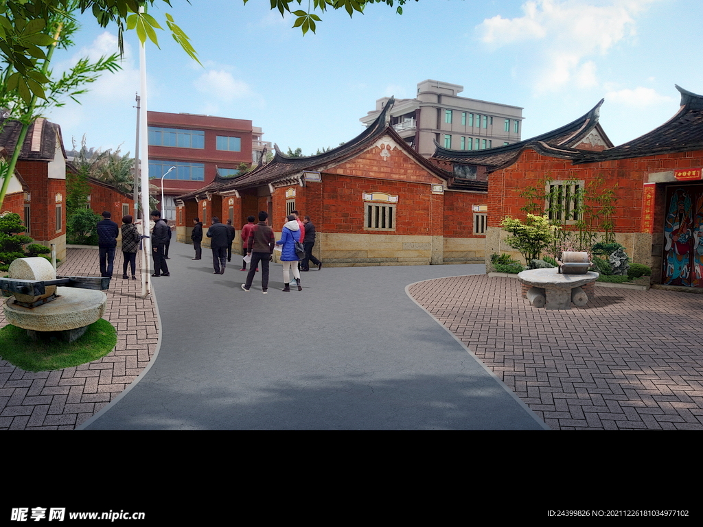 美丽乡村改造闽南古厝改造效果图