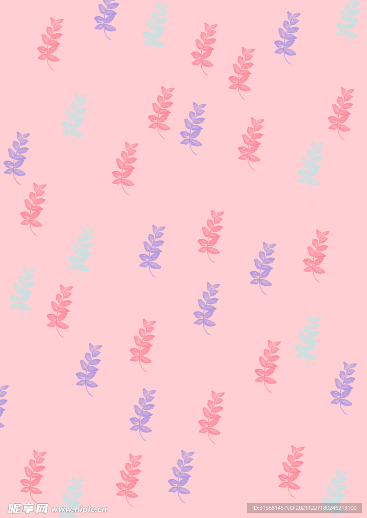 粉色植物背景图