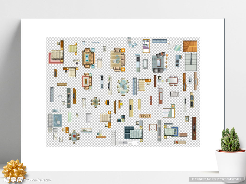 室内彩平贴图素材图块