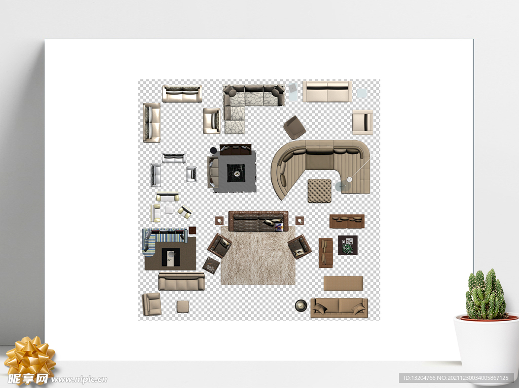 高清沙发室内彩平图块素材贴图