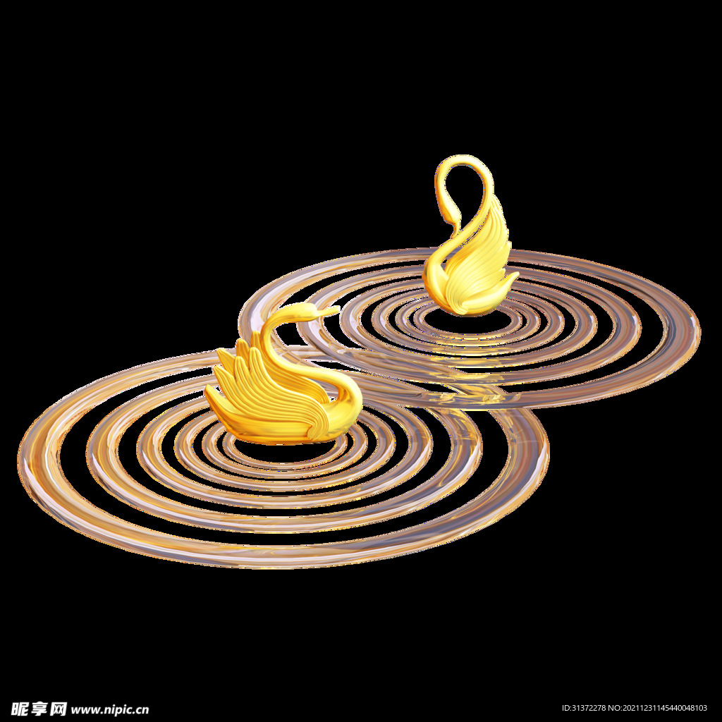 金色城市剪影素材图片 