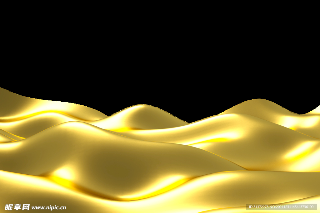  金色城市剪影素材图片 