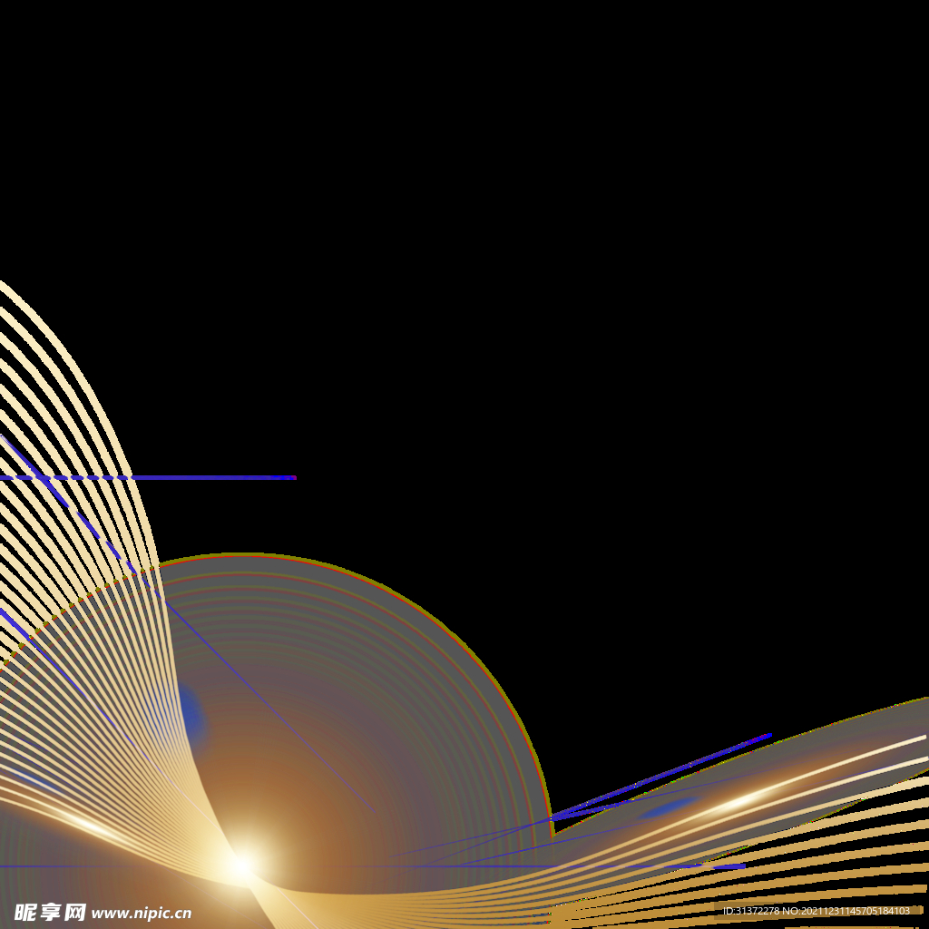 金色城市剪影素材图片 