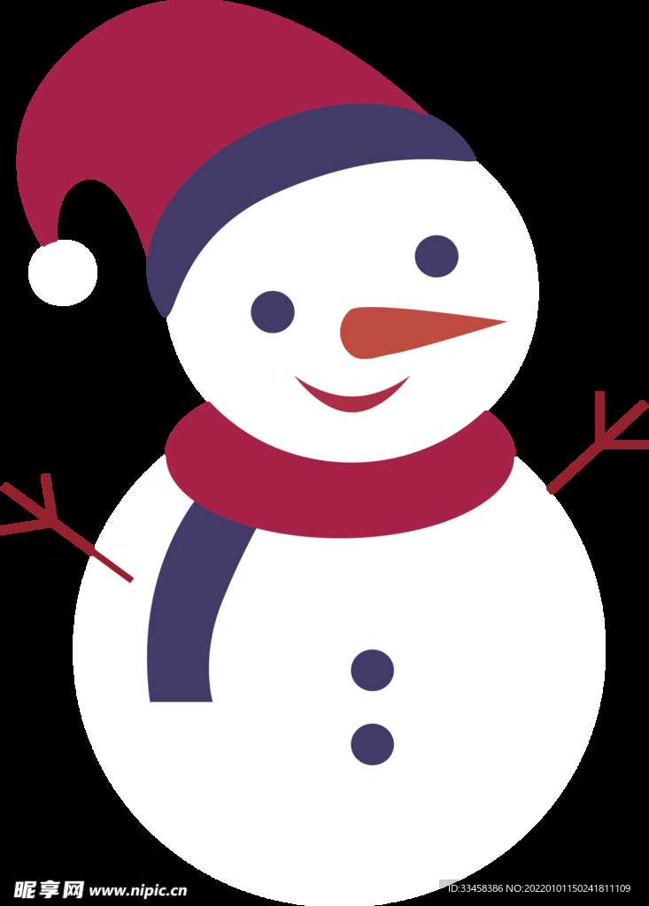 可爱卡通雪人