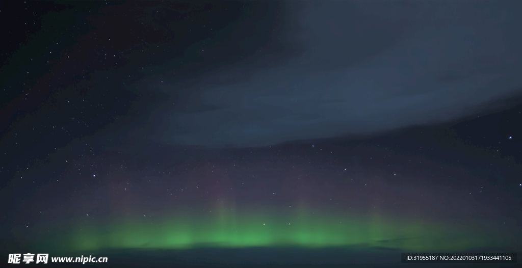 夜空 极光