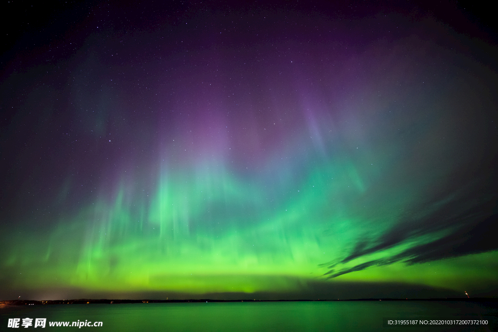 夜空 极光