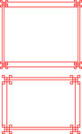 复古边框红色边框
