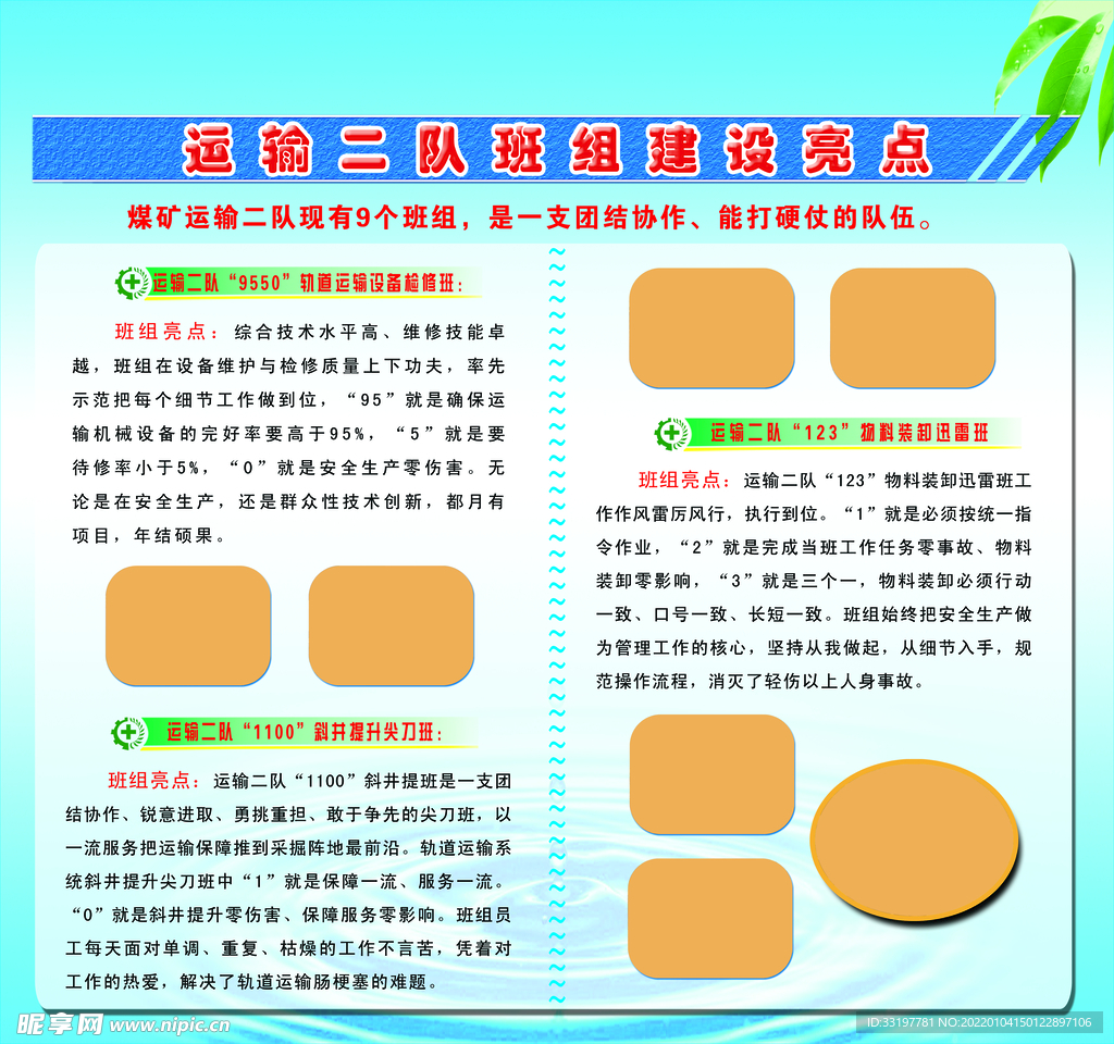 班组建设亮点 文化墙 照片墙