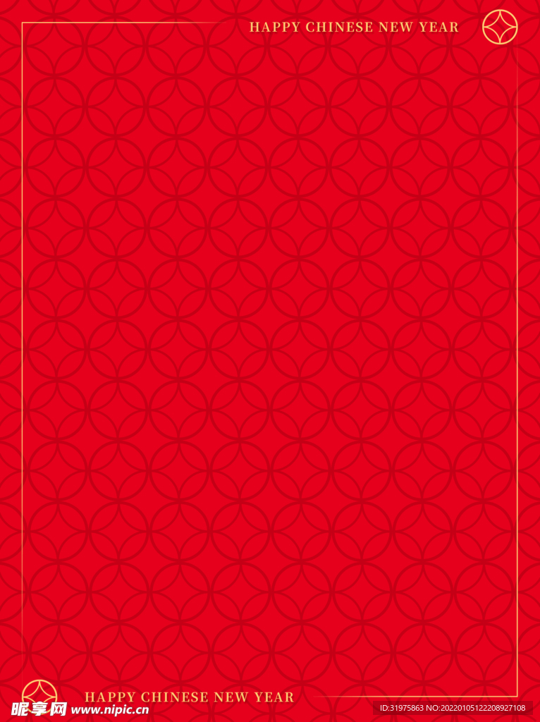 新年素材贺卡海报红色背景