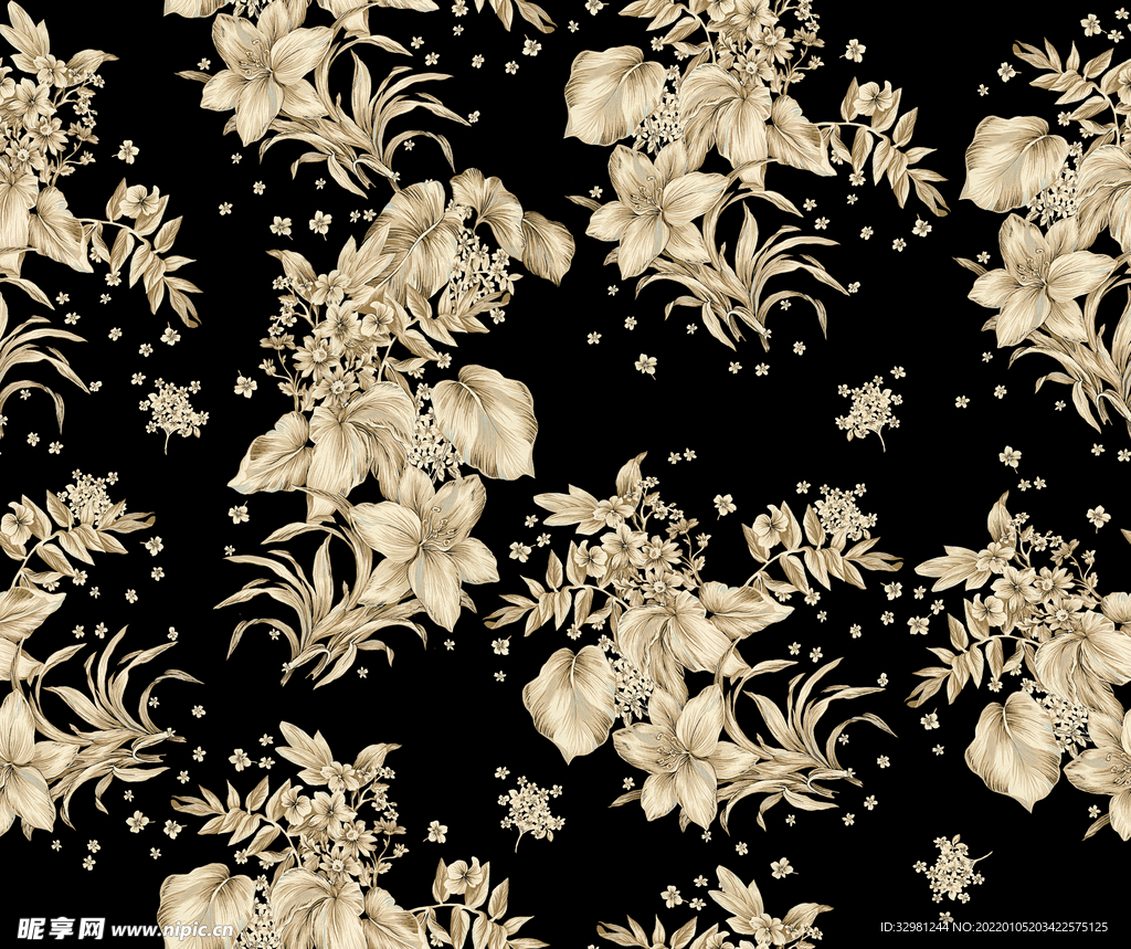 大牌 拼接花 链条 乱花 民族