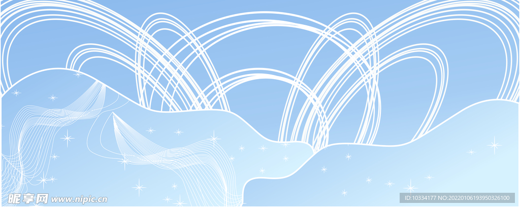 蓝色婚礼舞台背景