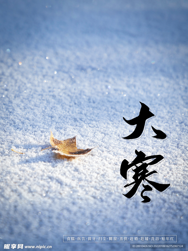 大寒节气海报