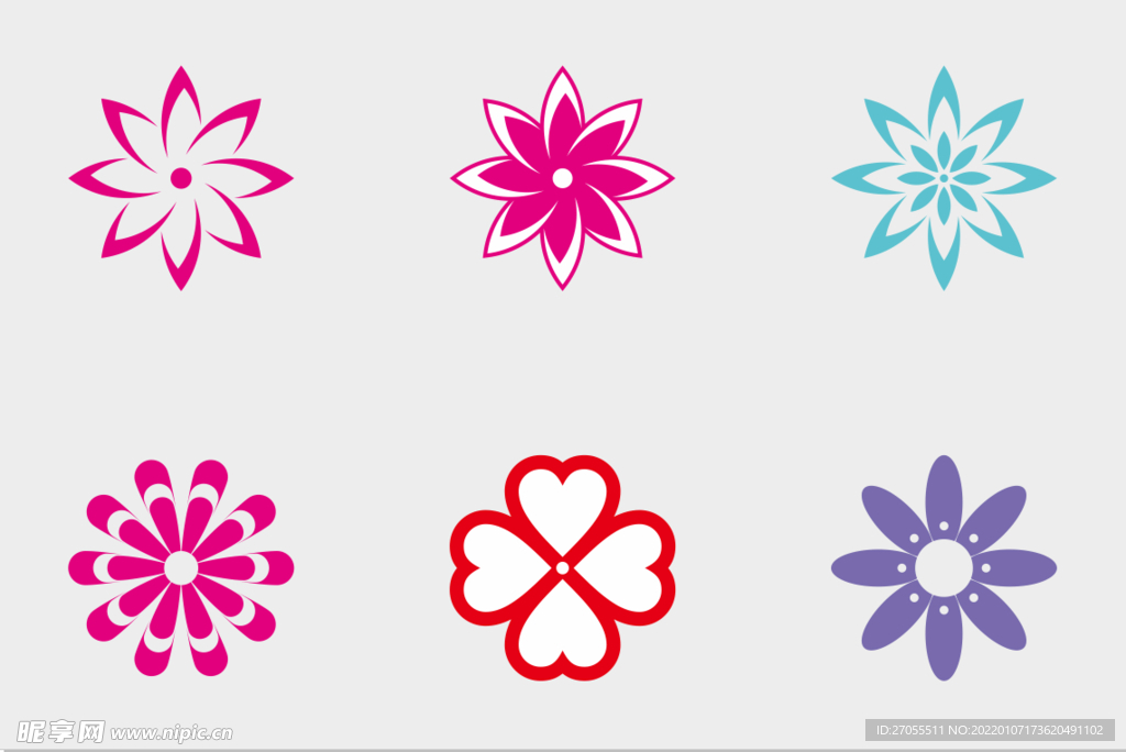 花纹 底纹 团花 设计素材图样