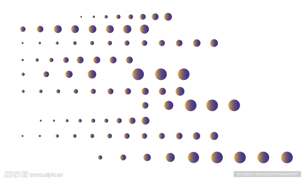 渐变圆点