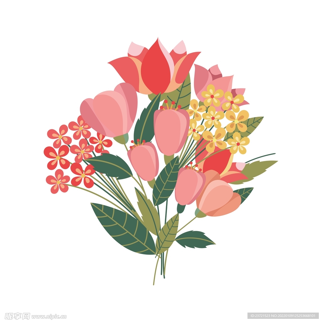 粉色温馨唯美感恩母亲节浪漫花束