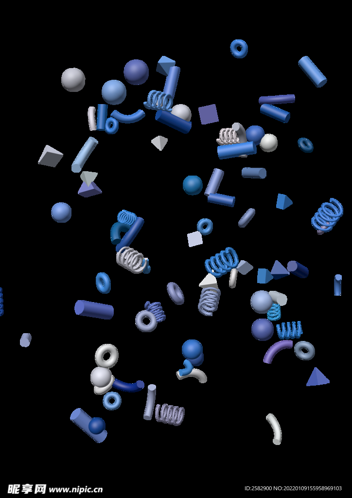 彩色几何图形PNG素材