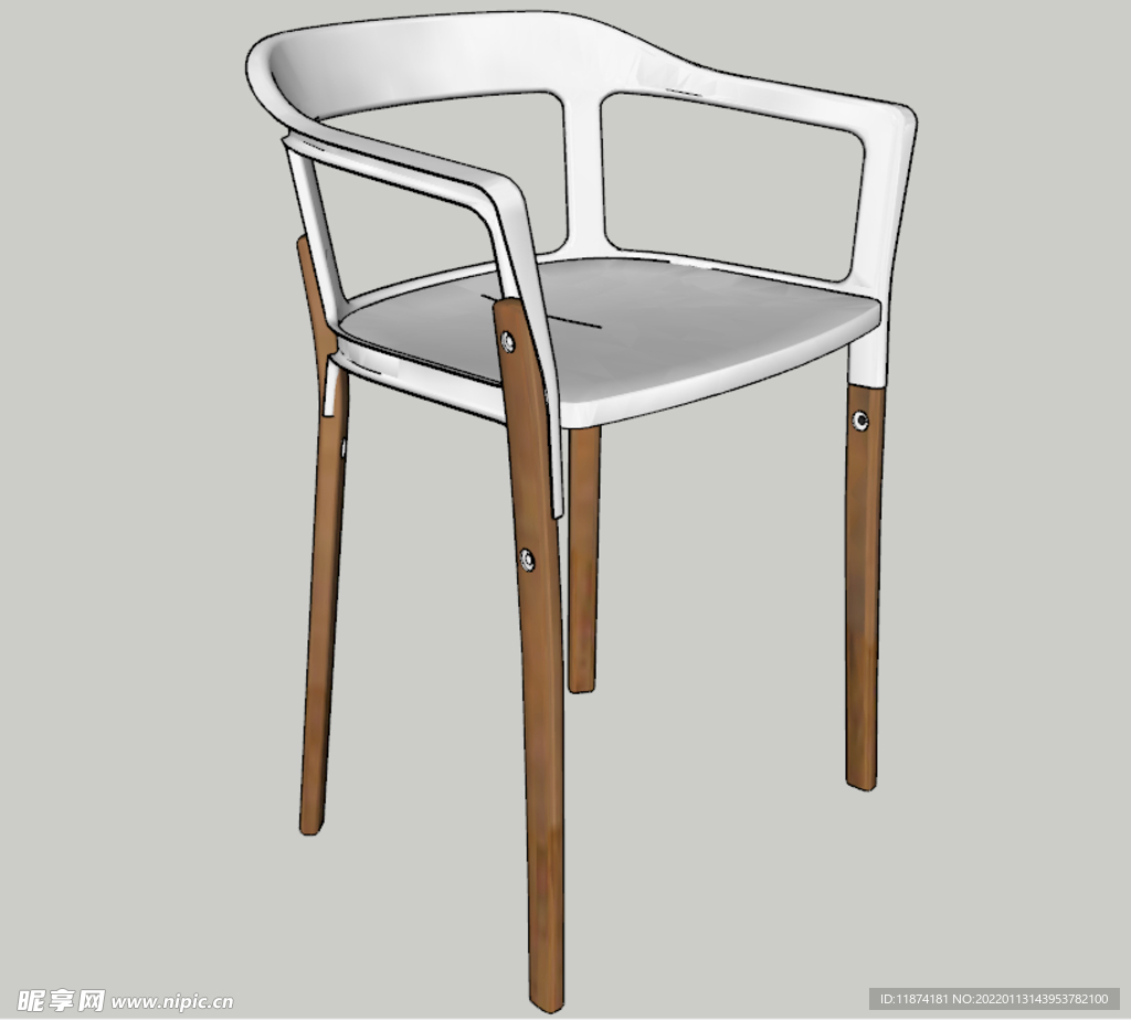 椅子 工装 模型 SU 效果图