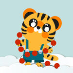 卡通老虎