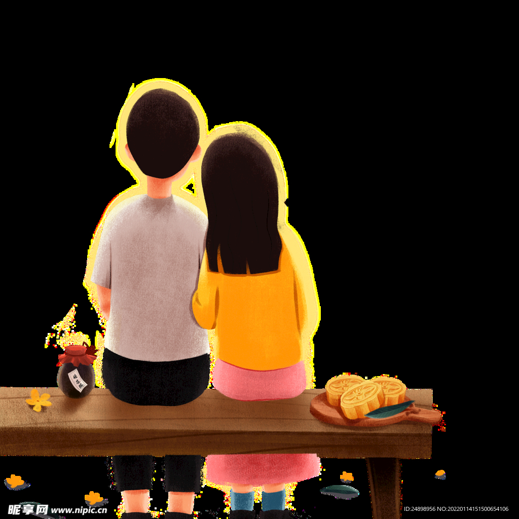 透明底情侣人物图片