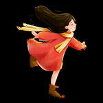 透明底奔跑人物图片