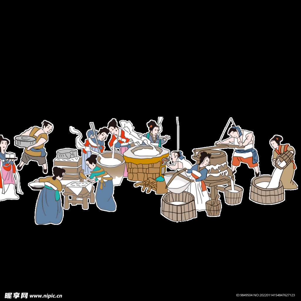  传统文化PNG  传统手工 