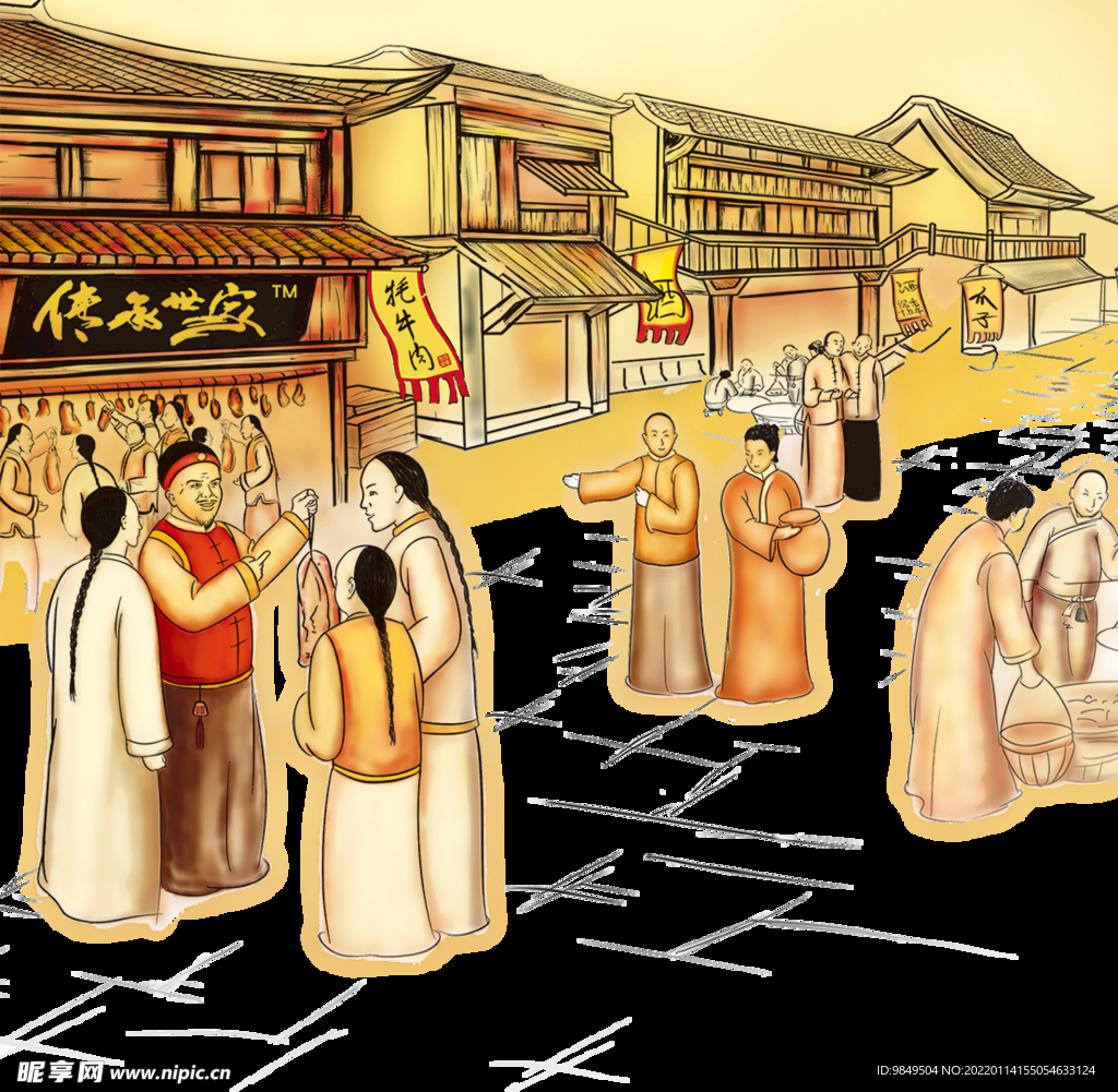  传统文化PNG  传统手工 