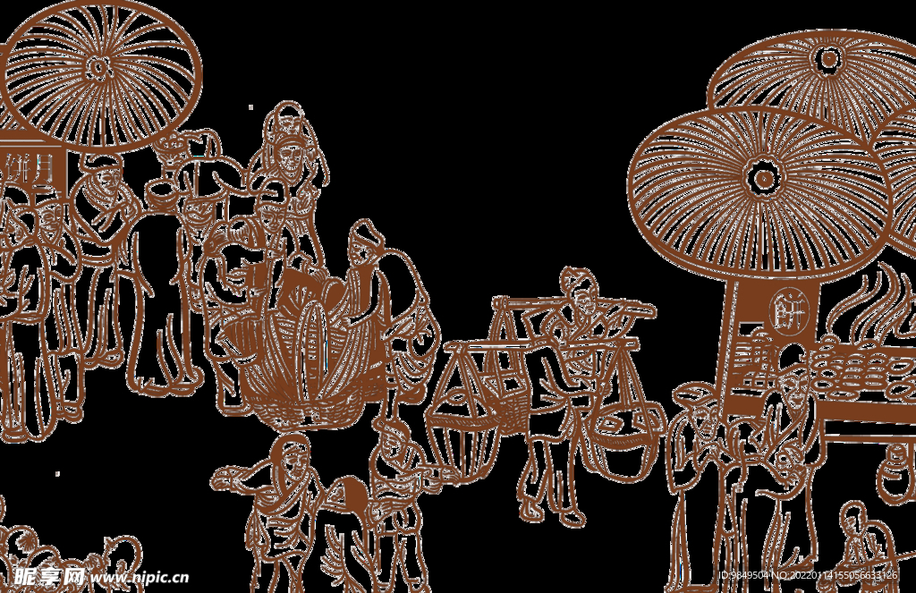  传统文化PNG  传统手工 