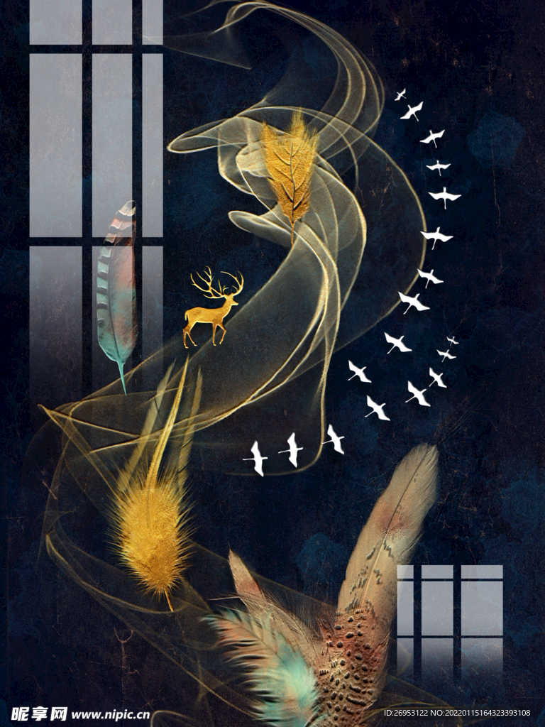 后现代轻奢装饰画