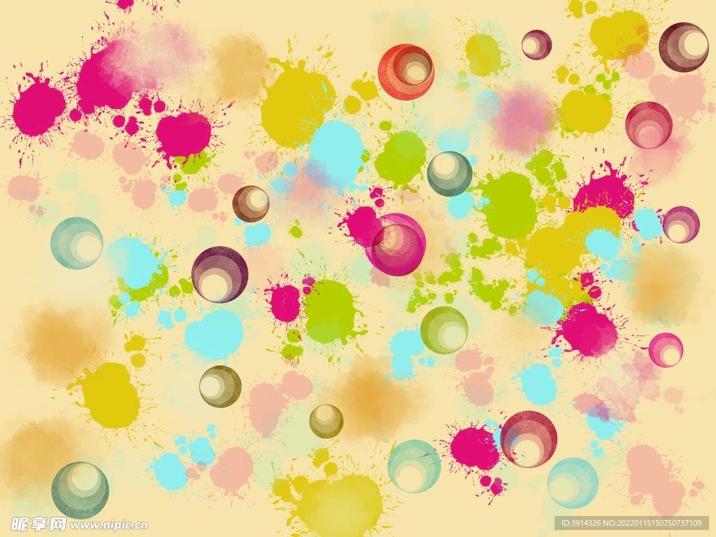 底纹背景桌面喷绘渲染彩绘