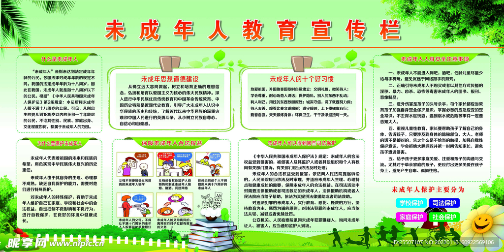 未成年人教育宣传栏