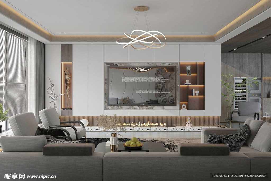 客厅电视墙效果图图片