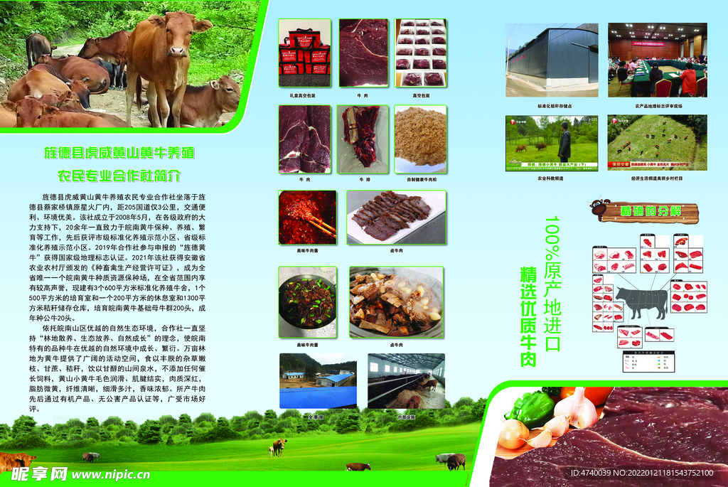 牛肉折页