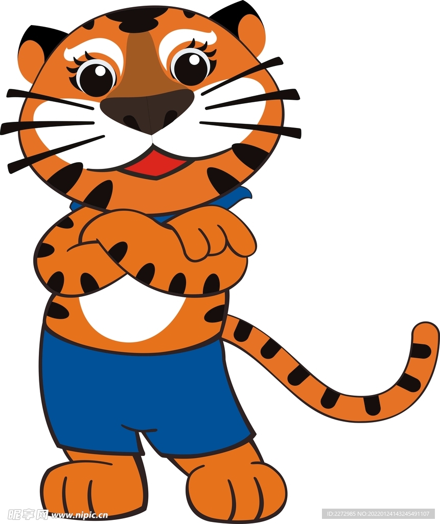 矢量卡通老虎