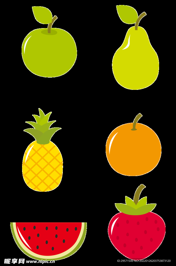 手绘水果