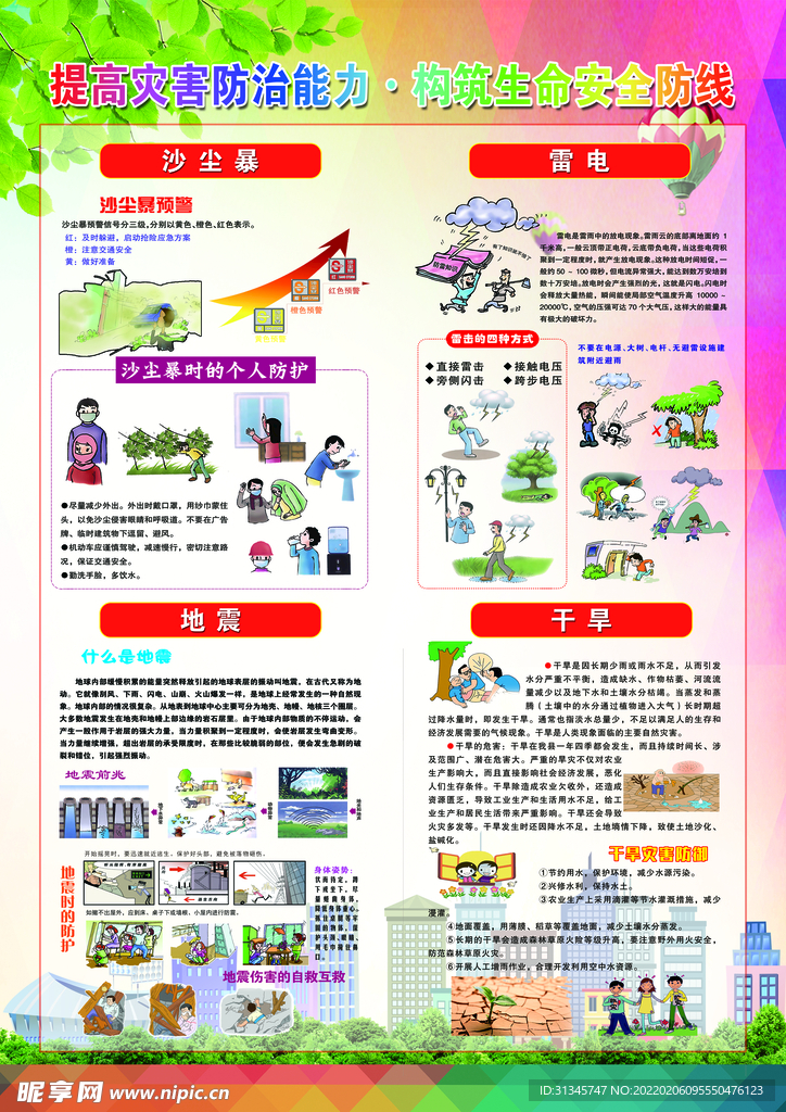 防灾减灾彩页
