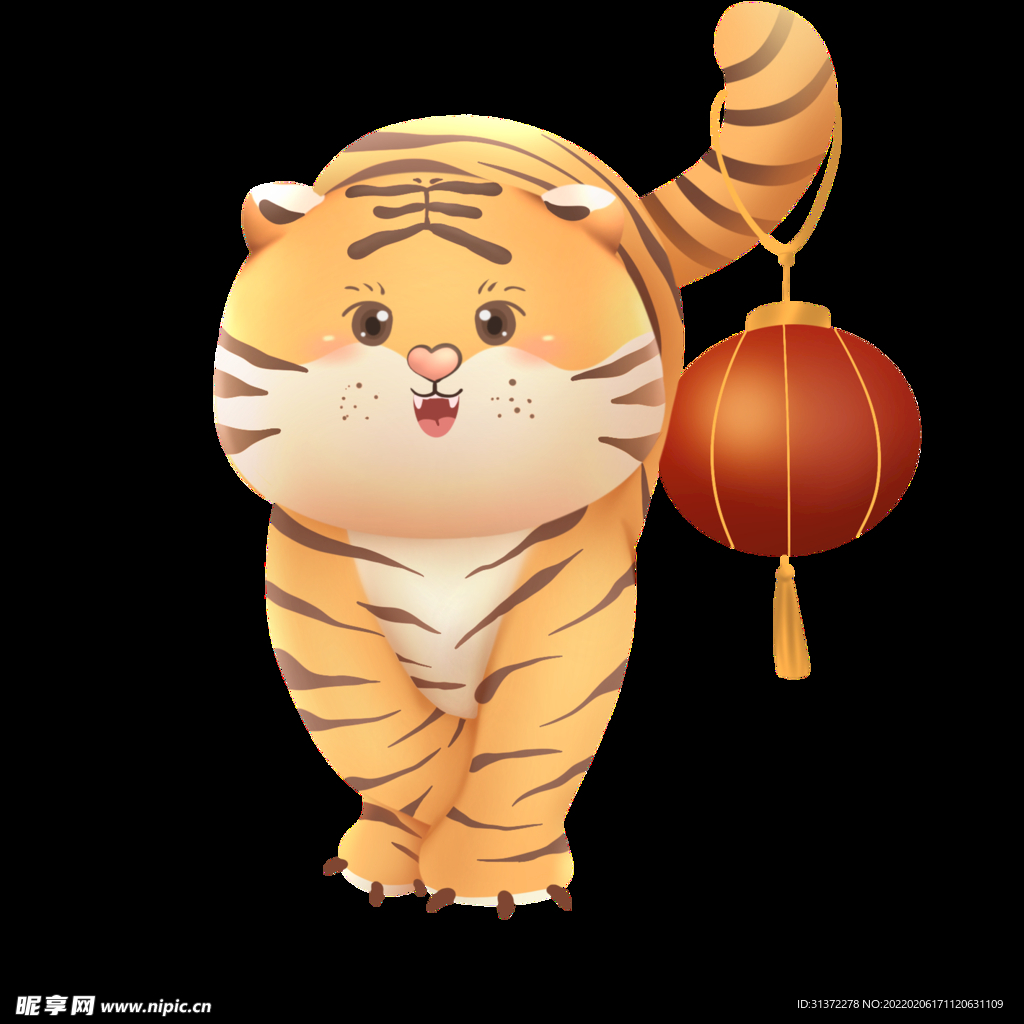   虎年国潮插画图片