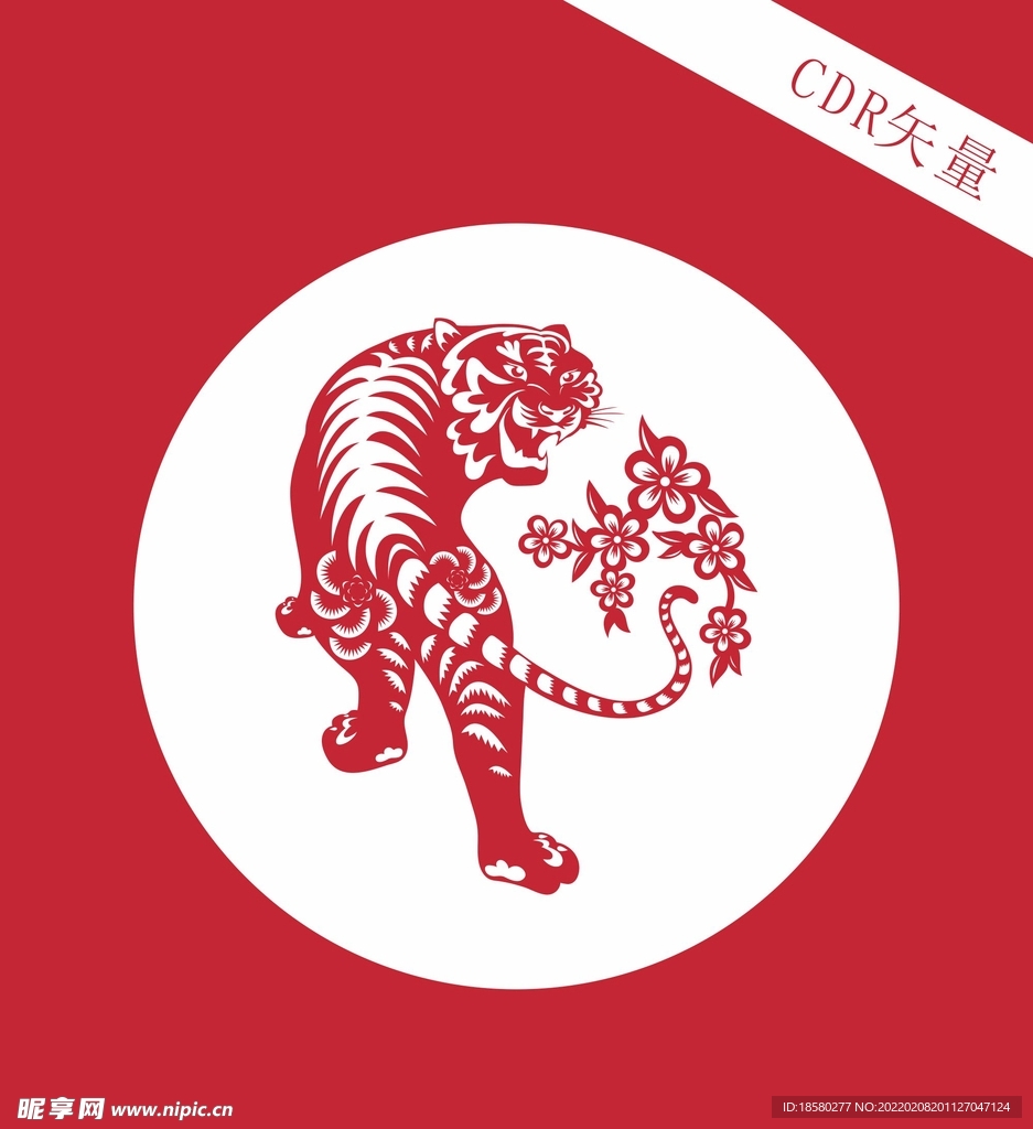 卡通老虎海报虎年