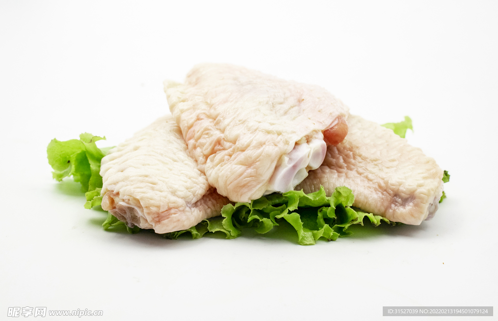 新鲜鸡翅摄影图