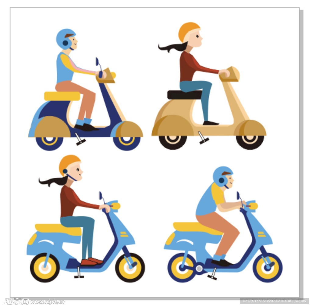 一车一带 电动车戴帽 卡通电动