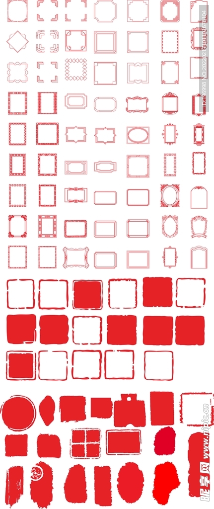 矢量印章 矢量边框