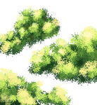 卡通动漫手绘树丛草丛元素