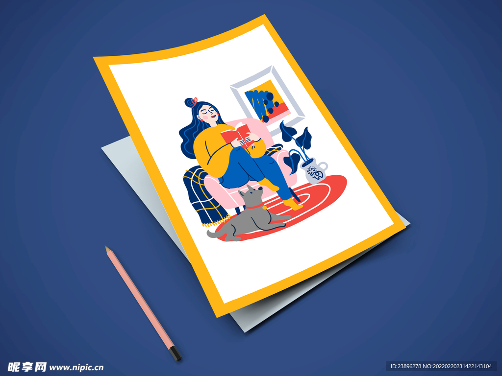 a4纸效果图样机