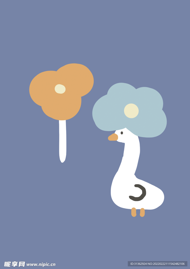 卡通手机壳印花贴纸小鸭子