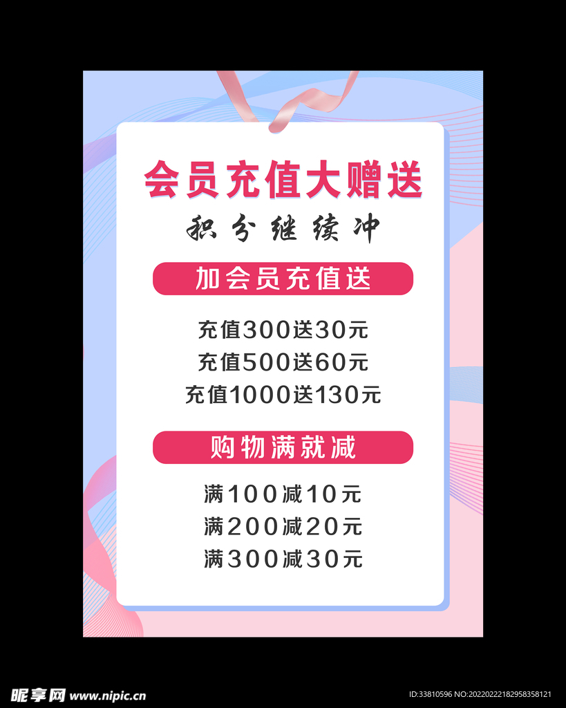 会员充值大赠送