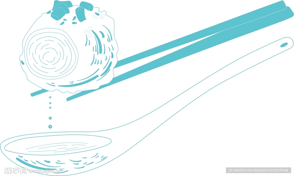 丸子效果图筷子