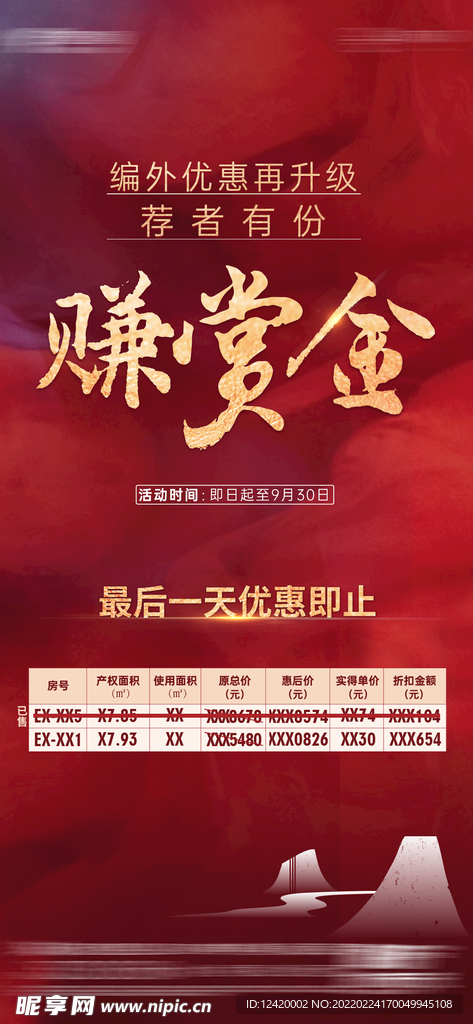 地产热销老带新赏金微单