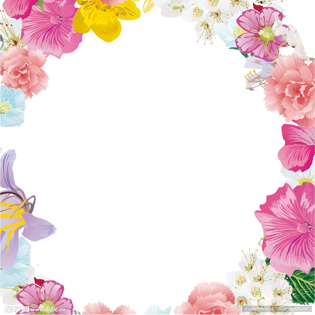 花圈妇女节背景