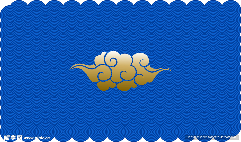 祥云  CDR 线条 可改色 